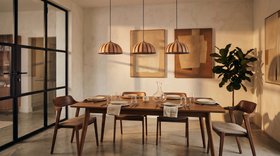 Tom Raffield Kompas Small - Linear Trio Light Long £845