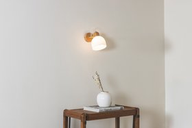 Tom Raffield Glass Bue Spire Wall Light
