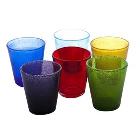 Servizio Bicchieri Colorati In Vetro Soffiato - Pumba