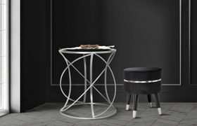 Tavolino da Salotto Rotondo Stile Moderno - Cymone