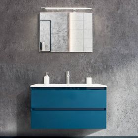 Mobile Bagno Sospeso Laccato Blu – Becky