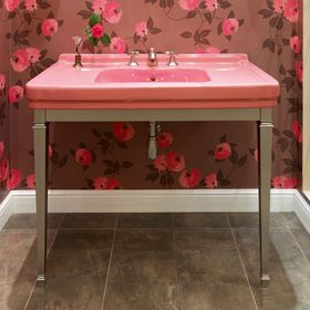 Consolle Bagno Vintage in Ceramica con Piedi - Marwa