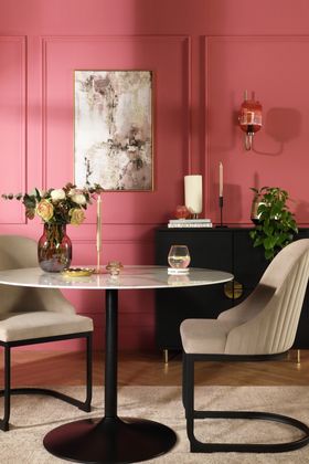Orbit And Riva Dining Set - Pink Living - Portrait