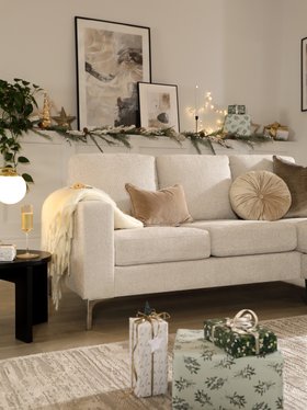 Christmas 2025 - Baltimore Ivory Chenille Sofa - Alt 1