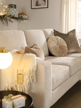 Christmas 2025 - Baltimore Ivory Chenille Sofa - Alt 2