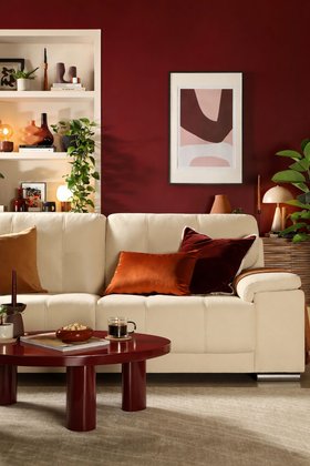 Kansas Sofa - Burgundy - Portrait