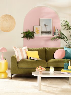 Lexi Green Sofa - The Sorbet Edit - Portrait