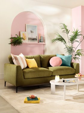 Lexi Green Sofa - The Sorbet Edit - Portrait 4