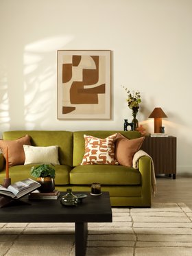 Arden Sofa - Earth Tones - Portrait