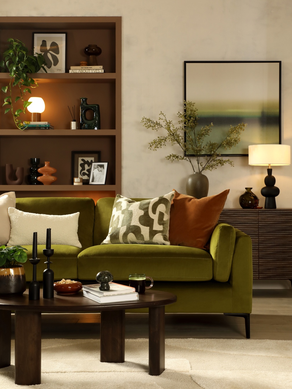 Lucia Sofa - Retro Autumn - Portrait Flat On