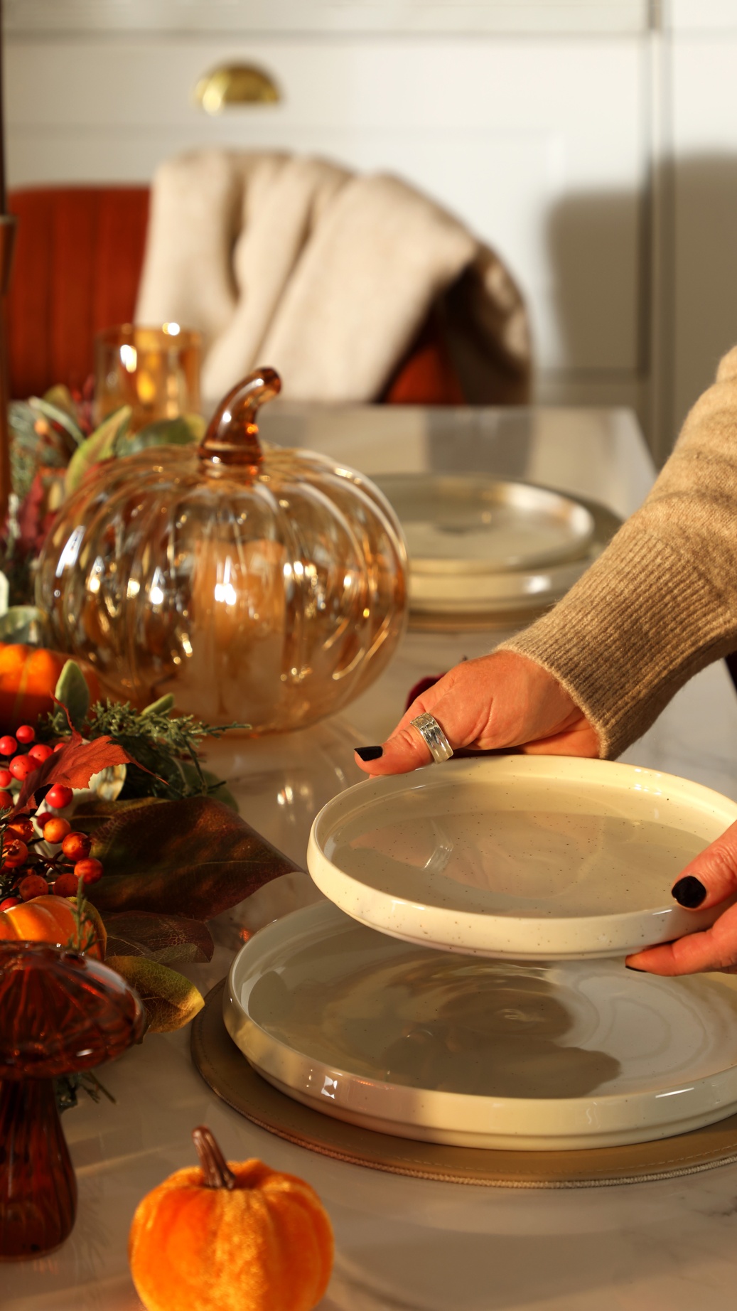Florence Table - Autumn Tablescape - Portrait