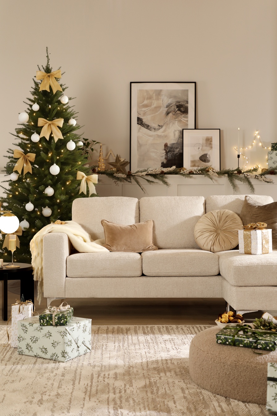 Christmas 2025 - Baltimore Ivory Chenille Sofa - Alt 3