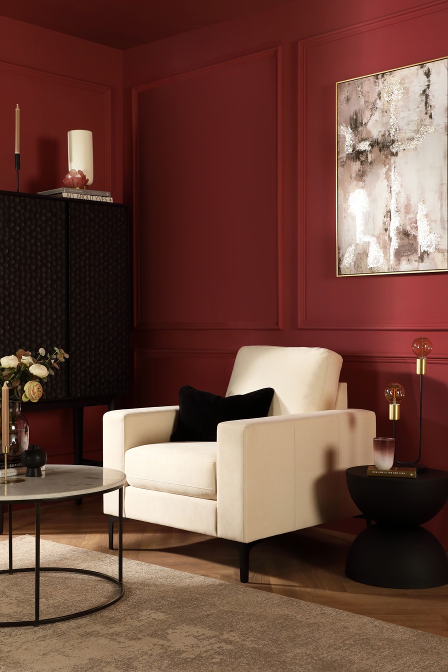 Baltimore Armchair - Crimson Red -  Portrait