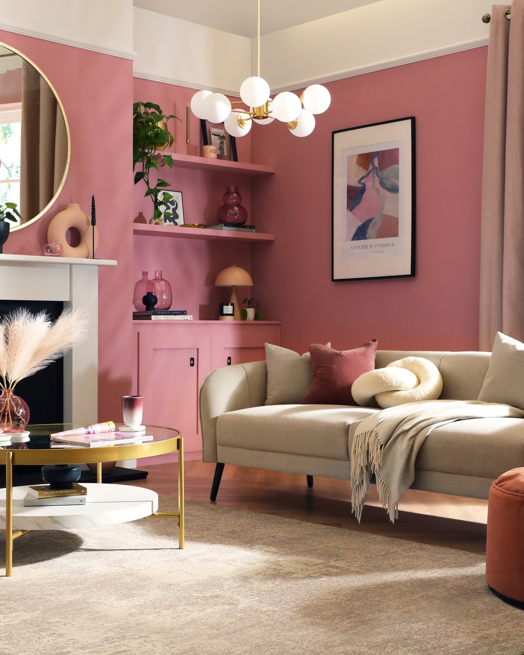 Loren Sofa - Pink Living  - Portrait