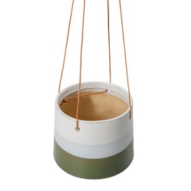 Burgon & Ball Blue and Green Hanging Plant Pot - Two Sizes