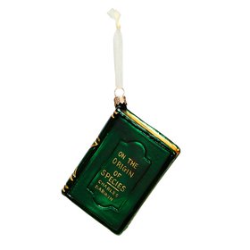 On the Origin of Species Glass Christmas Tree Decoration