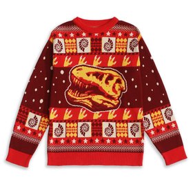 T. Rex Skull Christmas Jumper