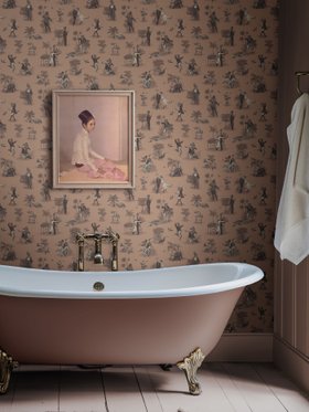 Divine Savages Safari Soirée 'Mushroom' Wallpaper