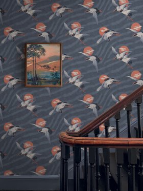 DIVINE SAVAGES X PIKES IBIZA 'SUNSET DREAMS' in 'NEGRONI BLU'  WALLPAPER