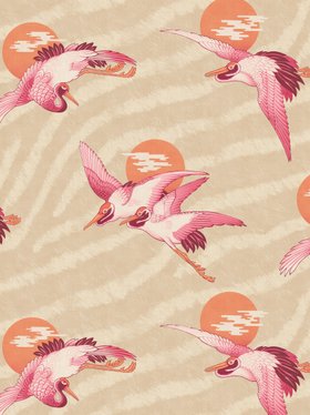 DIVINE SAVAGES X PIKES IBIZA 'SUNSET DREAMS' in 'ORANGE SPRITZ' WALLPAPER