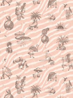 DIVINE SAVAGES X PIKES IBIZA 'CLUB TROPIKANA' in 'PEACH MELBA'  WALLPAPER