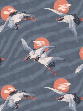 DIVINE SAVAGES X PIKES IBIZA 'SUNSET DREAMS' in 'NEGRONI BLU'  WALLPAPER