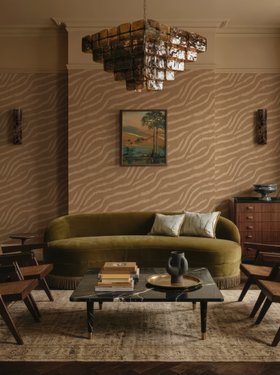 DIVINE SAVAGES ZALLION 'TOFFEE' WALLPAPER LIFESTYLE