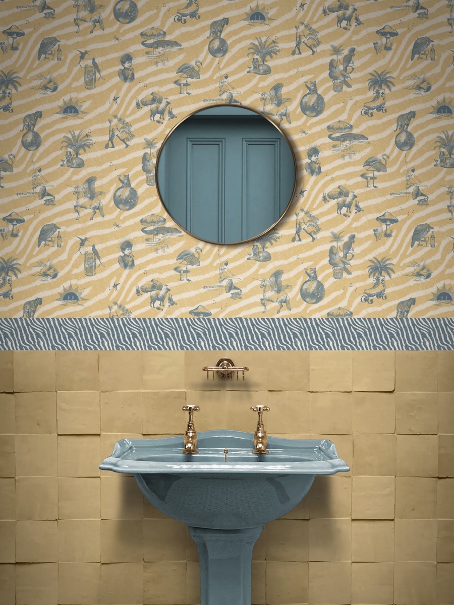 DIVINE SAVAGES X PIKES IBIZA 'CLUB TROPIKANA' in 'SUNSHINE SIESTA' & 'STALLION' BORDER in 'TEAL'