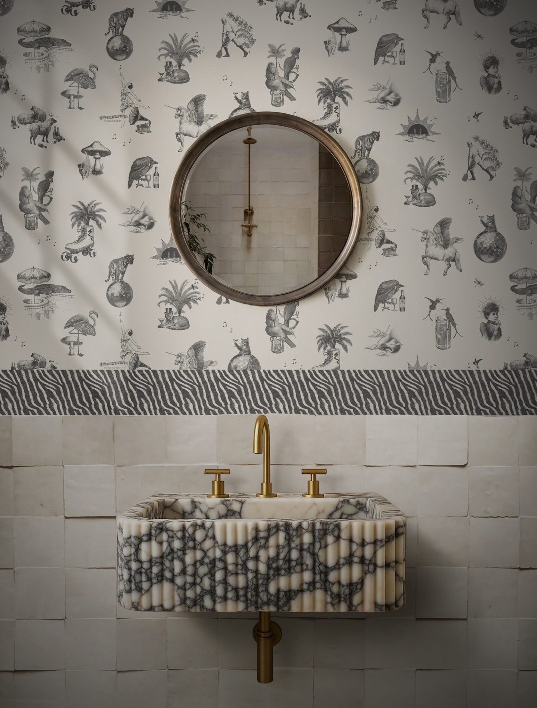 DIVINE SAVAGES X PIKES IBIZA 'CLUB TROPIKANA' in 'DISCO NOIR' & 'STALLION' BORDER in 'NOIR'