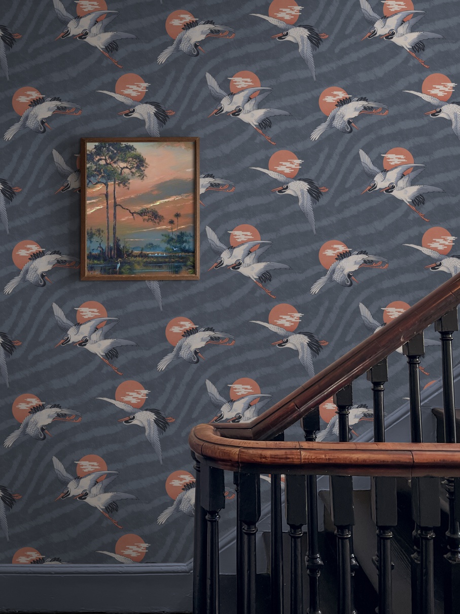 DIVINE SAVAGES X PIKES IBIZA 'SUNSET DREAMS' in 'NEGRONI BLU'  WALLPAPER