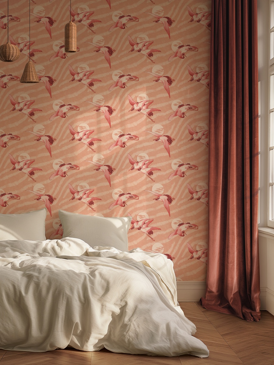 DIVINE SAVAGES X PIKES IBIZA SUNSET DREAMS  PEACH PALOMA  WALLPAPER LIFESTYLE