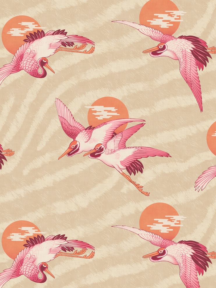 DIVINE SAVAGES X PIKES IBIZA 'SUNSET DREAMS' in 'ORANGE SPRITZ' WALLPAPER
