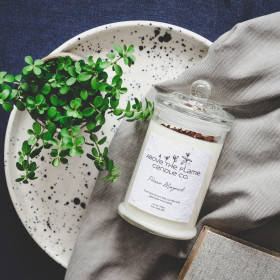SOY WAX CANDLE WITH PLANTABLE SEED LABEL