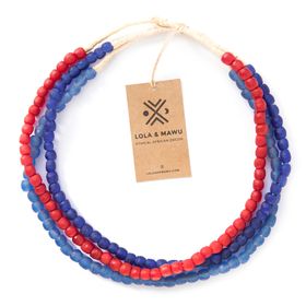 Recycled Glass Beads - Currant - Set of three