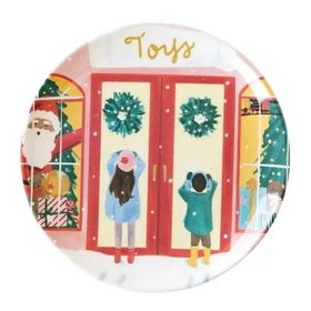 Teller Weihnachten New York Spielwarenladen