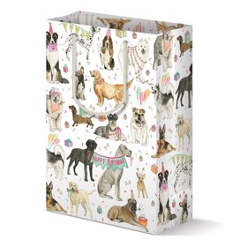 Geschenktasche Party Hunde