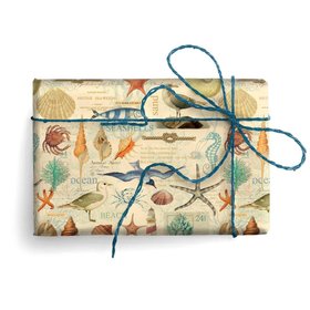 Geschenkpapier Meer Marine