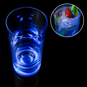 Blau leuchtendes Touch - Glas