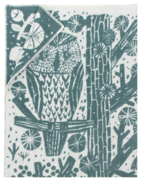 Metsikkö Wool Blanket in spruce green