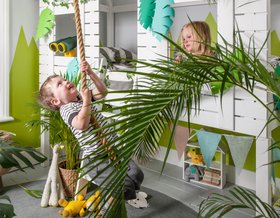 Christopher Jungle Treehouse Midsleeper Bed in Classic White