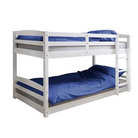 Mimi Shorty Bunk Bed Splits into Toddler and Day Bed in Classic White