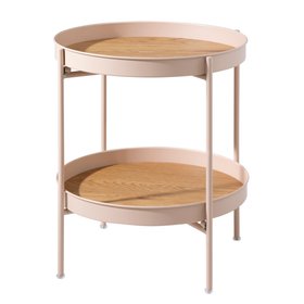 Solna Garden Patio Occasional Table in Blush Pink