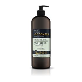 Goodness Oud, Cedar & Amber 1L Body Wash