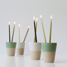 Wax Atelier - Green Tea & Beeswax Celebration Candles