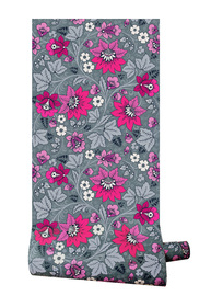 Milana Hot Pink/Grey Wallpaper