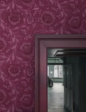 Juliette Burgundy wallpaper