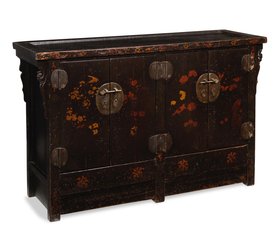Shanxi Double Painted Black Cabinet
