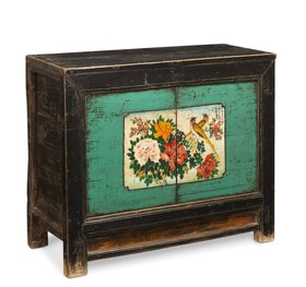 Painted Mongolian Style Cabinet