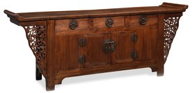 Altar Cabinet with Carved Spandrels