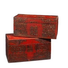 Antique Painted Wedding Box